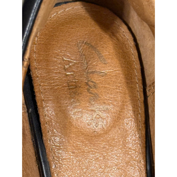 Clark’s Indigo Wessex Eider Black Leather Peep Toe Pump Shoes 6M - Picture 11 of 11